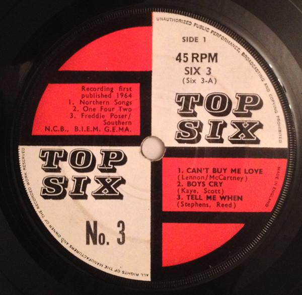 7inch Record UNKNOWN ARTIST - Top Six No. 3 SIX3 Top Six 1964 UK Pop Used