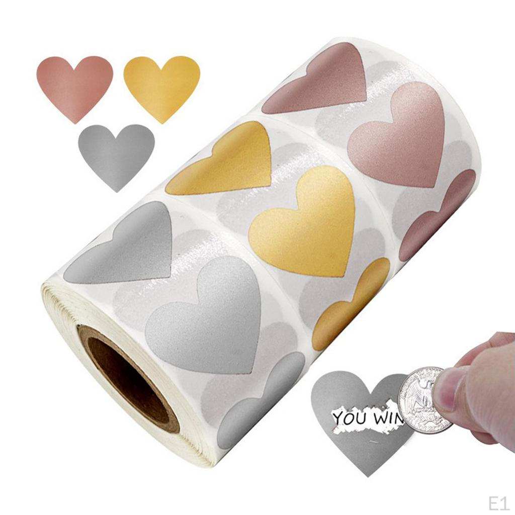 Heart Dot Labels 1" Label 300 Per Roll