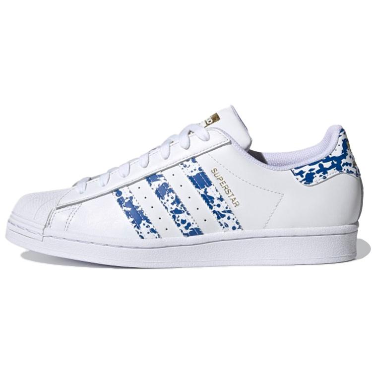 adidas Superstar White Blue Splatter Men s FY7713 EU 41⅓