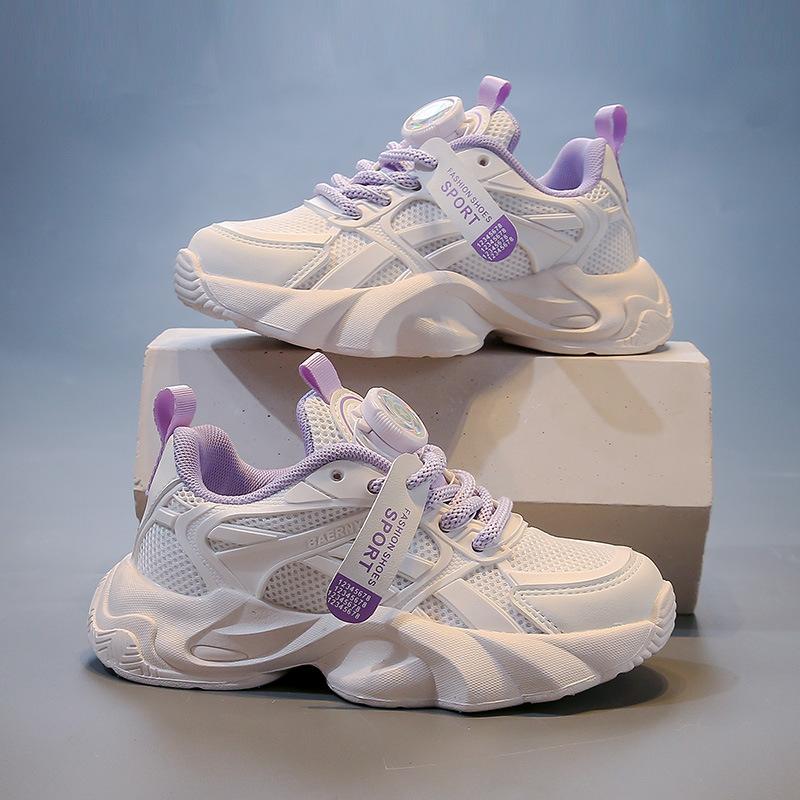 

Детские кроссовки папины кроссовки дышащие сетчатые кроссовки папины кроссовки 2025 весна и осень новые детские кроссовки нескользящие кроссовки маленькие белые кроссовки 31