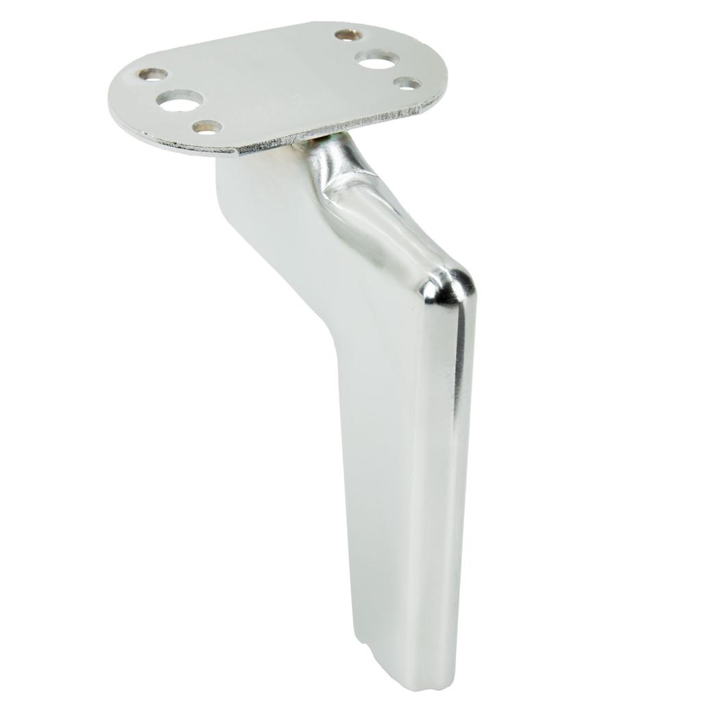 Loft Möbelbein Silber Chrom Höhe 12 cm