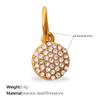 Exquisite Shining Diamond-Encrusted Gold Pendant, High-End Temperament, Light Luxury Earrings, Necklaces, Jewelry Accessories