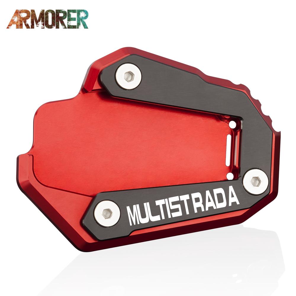 multistrada 1200 Enduro 1200S 1260 Enduro 1260S Side Stand Pad Plate Kickstand Enlarger Support Extension Motorcycle
