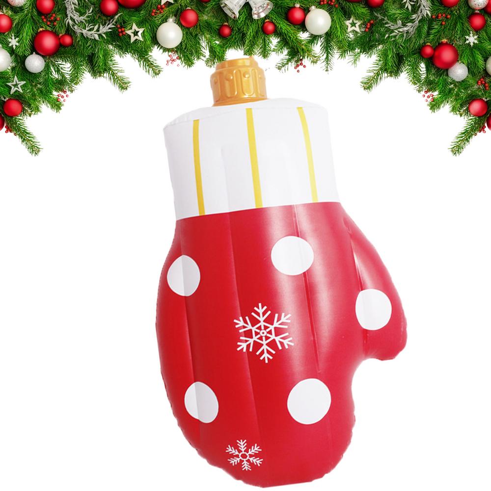 Giant Inflatable Ornaments PVC Holiday Decor Blow-up Ornaments Festive Atmosphere Props For Windowsills Porch Courtyard Lawn