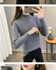2025 Women's Autumn/Winter Half-High Collar Velvet-Lined Knit Sweater