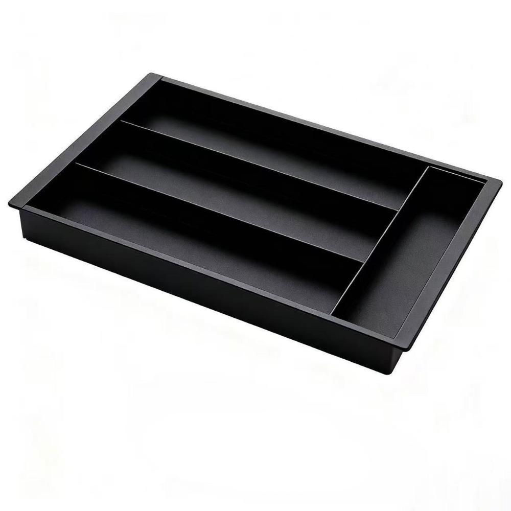 Space Saving Adjustable Flatware Tray Plastic Silverware Drawer Organizer Utensil Tray  Bedroom