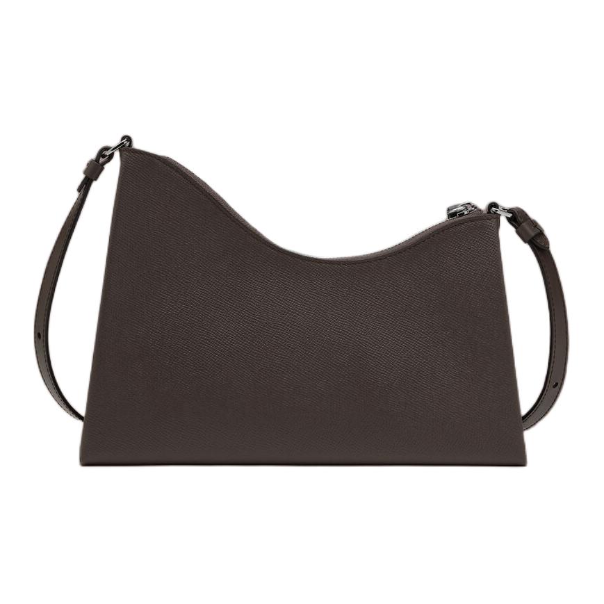 Maison Margiela Zipper Closure Stitching Design Leather Crossbody Shoulder Bag Women Bags Brown SB1WG0054P4745T2152