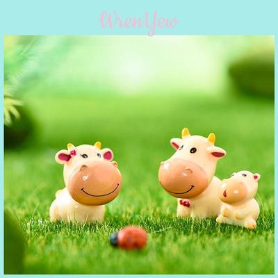 Schattig Hars Os Beeldje Cartoon Stijl Doe-het-zelf Miniatuur Dier Decoratie Set