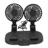   5V USB Car Cooling Fan 2 Speed Wind Quiet 360 Deg Rotatable Portable Dual Head Desk Fan for SUV RV Truck