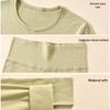 Odifen Women's Seamless Thermal Underwear Set - Camellia Oil Antibacterial