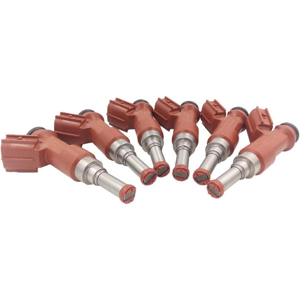 FJ763 6pcs Set Fuel Injector 12 Holes For Avalon 05-12 Camry RAV4 07-11 Sienna 06-10 Highlander 08-11 Venza 09-17 for Lexus ES350 2007-2012 RX330