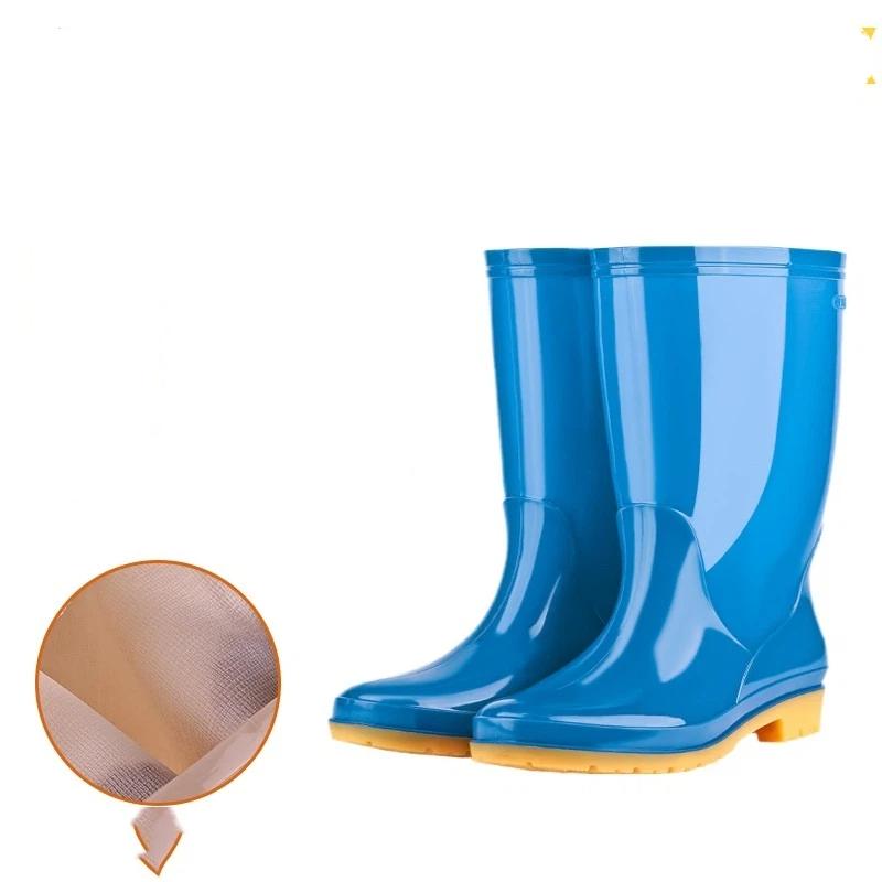 Damen Outdoor Rutschfest Und Wasserdicht Zwischensohle Regenschuhe Arbeitsgummischuhe