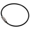 1/25Pcs Black Wire Keychain Cable 6.3 Inch 2mm Metal Wire Keychains Nylon Coated Stainless Steel Hinge Keepers