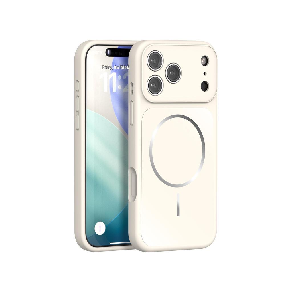 Apple Pro Max Liquid Silicone Magnetic Full Coverage iPhone Case