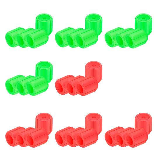 Glowing Car Tire Valve Caps Waterproof Glow In The Dark Tire Lights Night Safety Light Universal Bicycle Stem Covers for Car Truck SUV Motorcycle