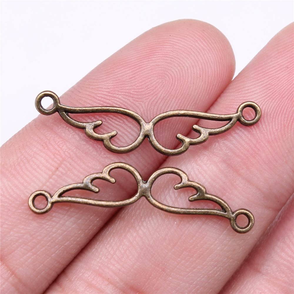 20pcs Connector Charms For Jewelry Making DIY Handmade Craft Necklace Bracelet Earring Making Vintage Antique Bronze Color