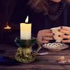 Halloween Skeleton Candle Holder Craft Skull Candlestick Resin Ornaments Bar Party Haunted House Horror Prop Desktop Porch Decor