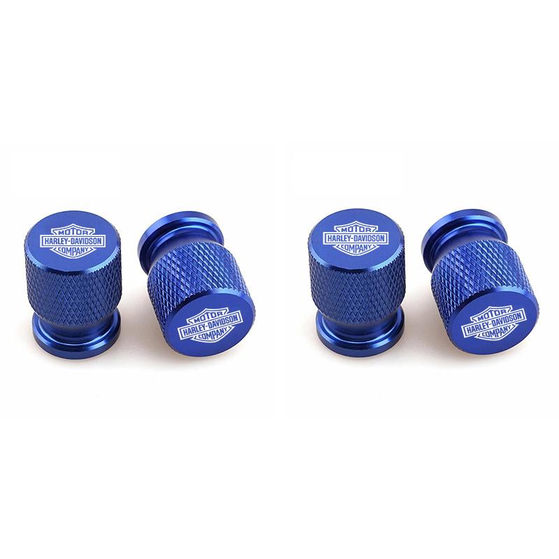 4Pcs Motorcycle Car Wheel Tire Air Valve Caps Dust-proof Covers For Harley Davidson Softail Sportster VRSC Touring X48 883 1200