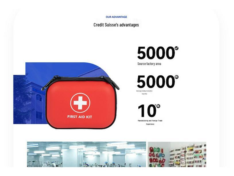Enhanced EVA 101-Piece Home Emergency Rescue Kit - Compact Medicine Storage Bag