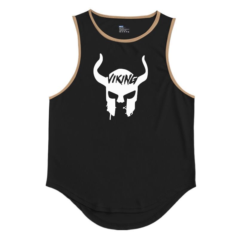 Merke Gym Stringer Tank Top Herre Kroppsbygging Klær Dacron Ermeløs skjorte Mann Fitness Vest Singlet Sportwear Workout Tanktop