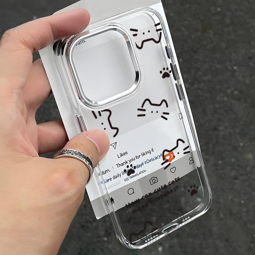 Transparent Phone Case for iPhone 11 12 13 iPhone 13 14 15 Pro 15 16 Pro Max Samsung A15 A16 A25 A26 A55 A56 S25 S24 S22 S23 Ultra S25 Edge