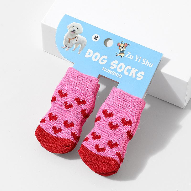 High-Quality Non-Slip Pet Socks for Small Dogs - Cotton Booties for Poodles & Teddies