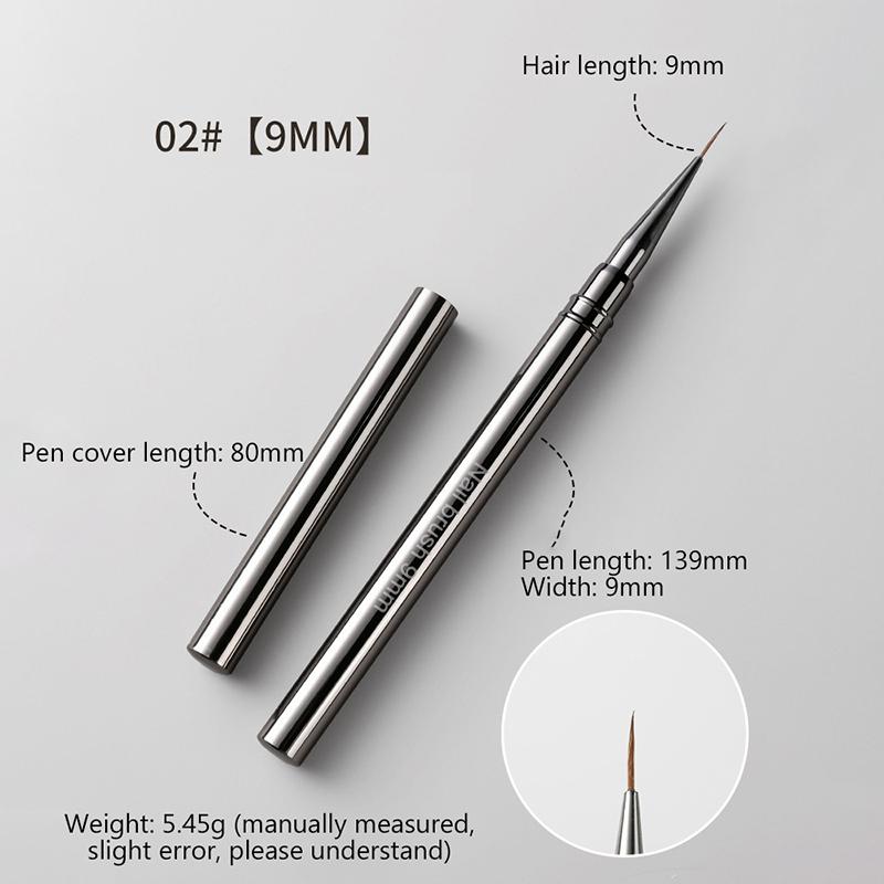 1 Stück Nail Art Liner Pinsel Verlängerte Linien Striping Zeichnen Uv Gel Malerei Nageldesign Stift Professionelles Maniküre Werkzeug