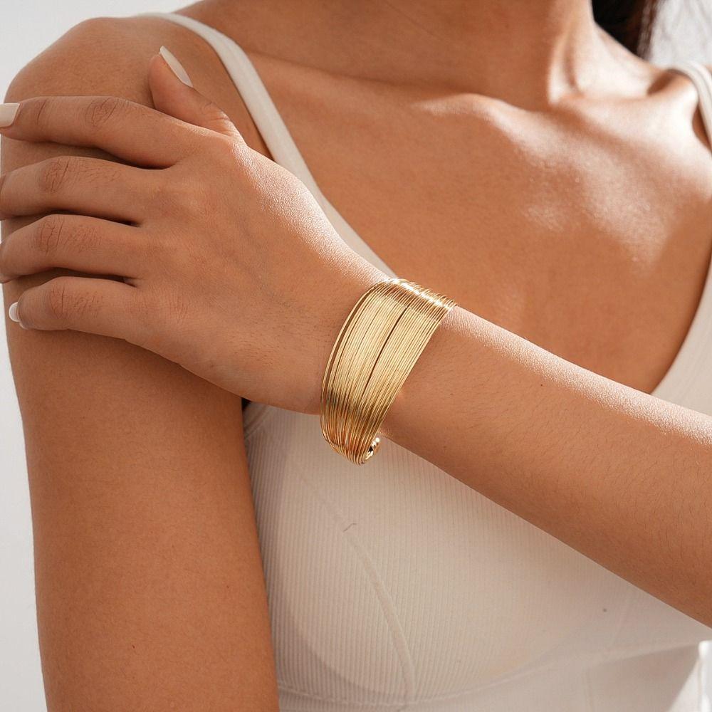 Finger Ring Multilayer Metal Wire Necklace European Style Jewelry Set Women