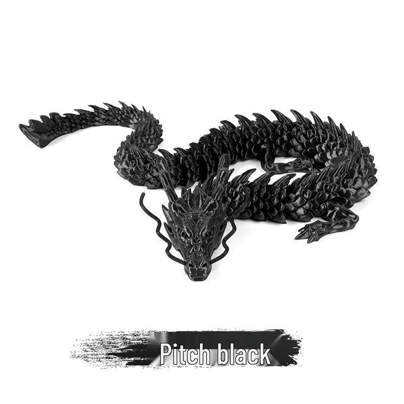 3D Printed Chinese Dragon Egg Ornament Toy Figurine Gift Craft
