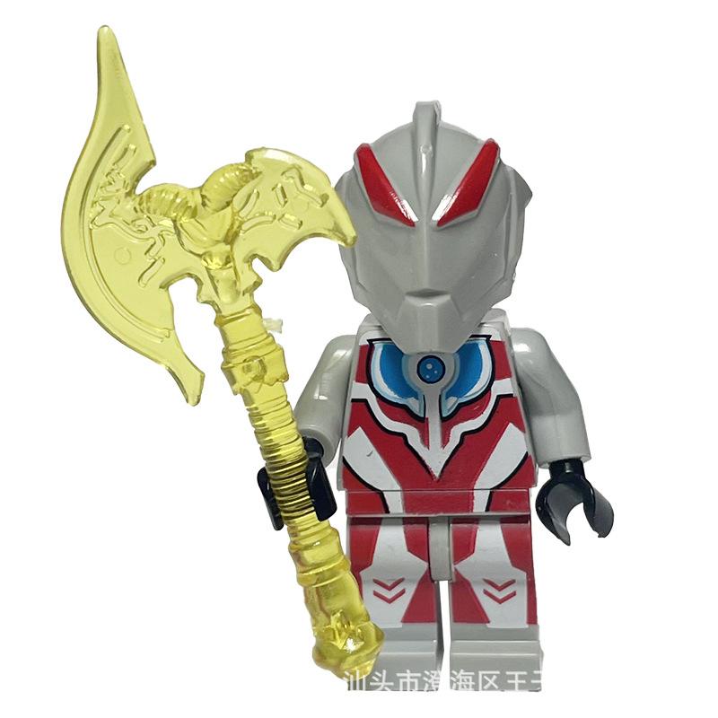 Ninja Warrior Superhero Doll With Weapon Single Building Block Assembly Toy