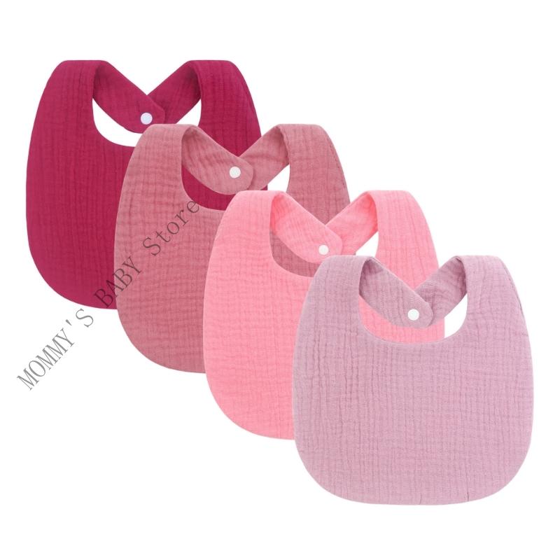 H3CD Breathable Feeding Bib Soft Burp Cloths Nursing Bib for Infant Baby 0-1 Years