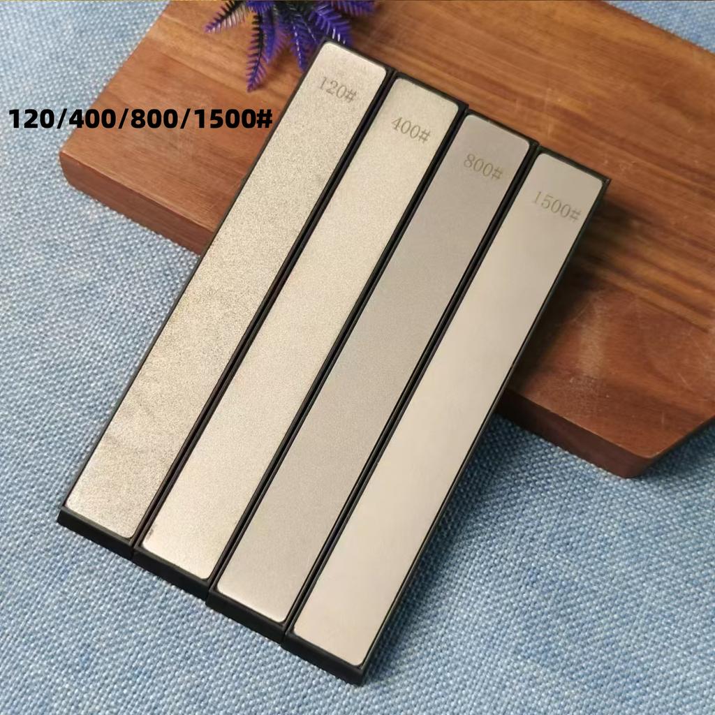 4pcs Diamond Sharpening Stones Set Multi-Grit Knife And Tool Sharpener with Angle Guide for Outdoor And Kitchen Use
