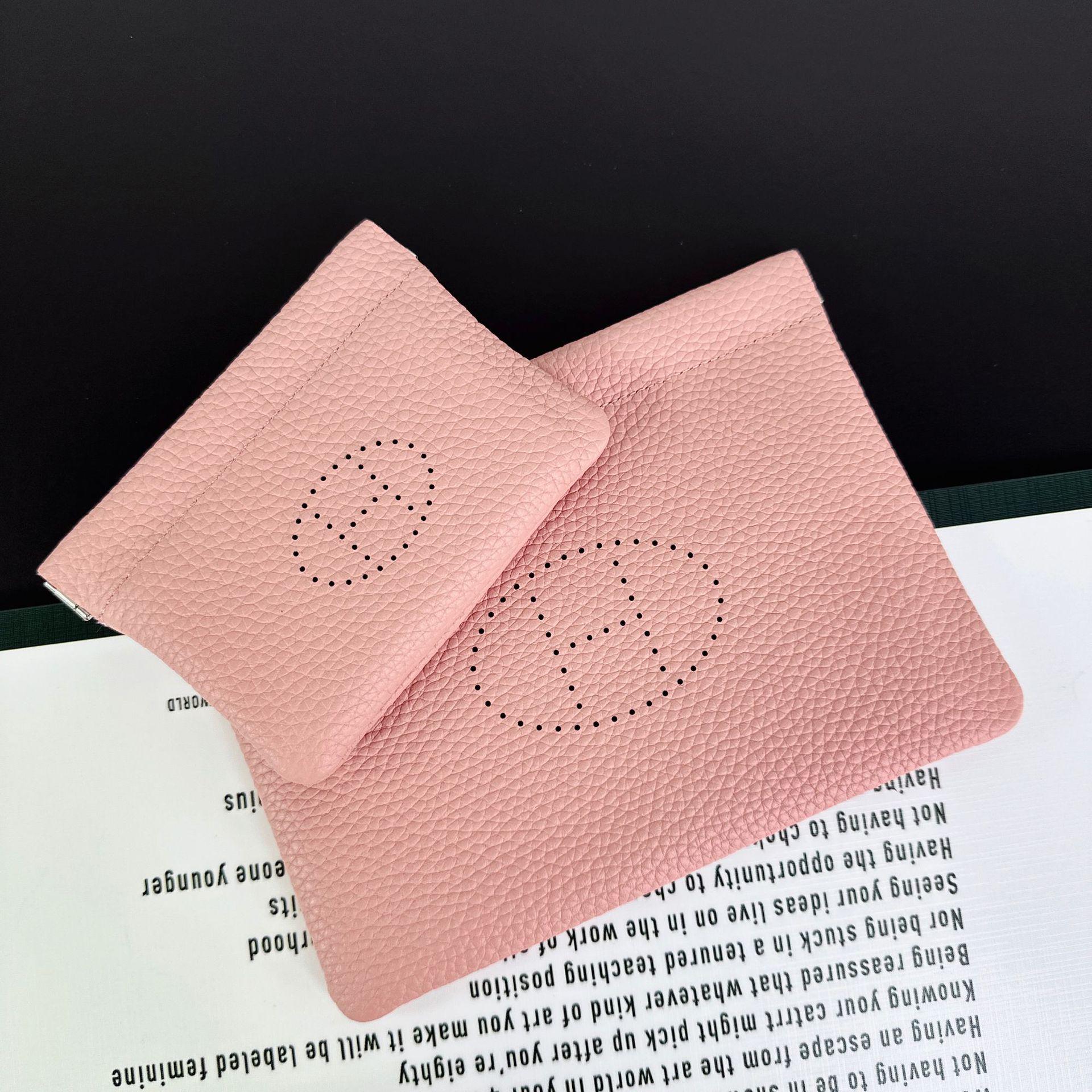 

H House Міні Гаманець для Монет з Натуральної Шкіри: Гаманець з коров ячої шкіри Того, тримач для ключів та помади, органайзер для ID та карток Large 19*14*1cm