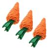 3x Carrot Hamster Chew Toy Rattan Cleaning Teeth Pet Cage Accessories for Hamster Chinchillas Rabbits Small Animal top sale