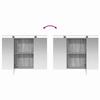 Bathroom Furniture Set 4 Pcs Grey Sonoma Engineered Wood and Glass