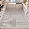 Large PVC Kitchen Floor Mat Non Slip Oil Proof Easy Clean Leather Rug For Balcony