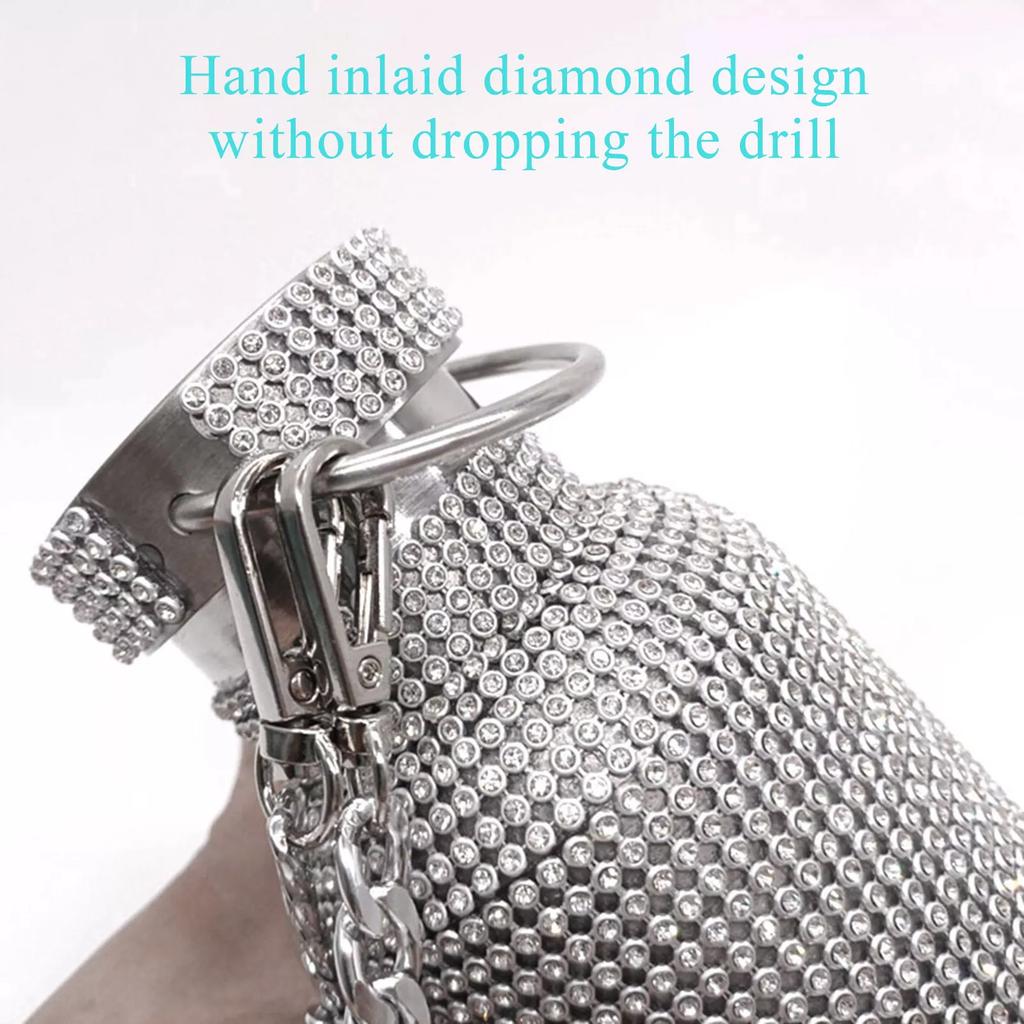 350ml/500ml/750ml NUOVA Borraccia Termica Bling Diamante Tazza Sottovuoto Isolante Borraccia in Acciaio Inossidabile