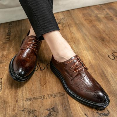 Męskie Formalne Platformy Oxford Dla Mężczyzn Włoskie Buty Eleganckie Ślubne Luksusowe Szpiczaste Modne Skórzane Buty Duże Rozmiary
