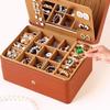 PU Jewelry Holder Multilayer Jewelry Storage Case Light Luxury Square Jewelry Box  Vacation
