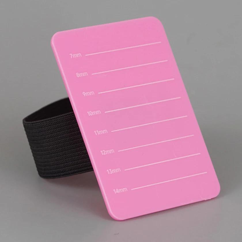 CNKESS Fake Eyelash Tray Strip Stand Acrylic Eyelashes Lashes Display Hand Plate Eye Lash Extension Grafting Stand Palette Tool