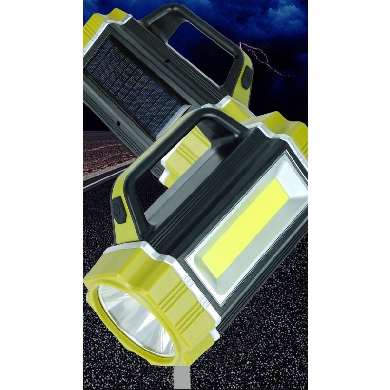 

Portable Camping Lantern Lamp LED Beads Flashlight USB Rechargeable Waterproof Emergency Outdoor Searchlight With COB Sidelight Portable camping lamp