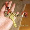 Popular Zodiac Brass Gourd Golden Keychain Pendant for Bags & Phones