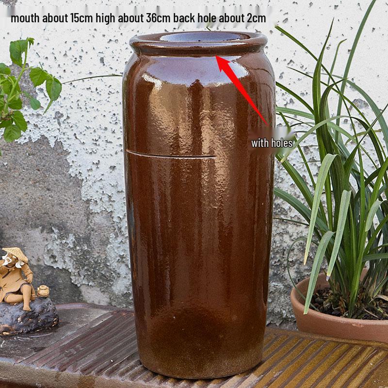 Komplettes Wasserfall-Dekoration Keramik-Aquarium mit zirkulierendem Wasser und Filter für die Wasserlandschaftsgestaltung.