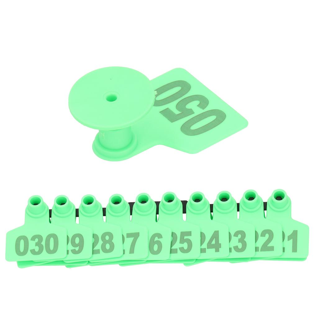 Pig Ear Tag Signs Marking Labels with Numbers for Farm Animal Identification