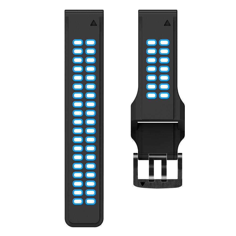Weiches Silikon Sport Wasserdichtes Ersatzarmband für Garmin Fenix 5/6/7/8 51mm - 26mm Breite