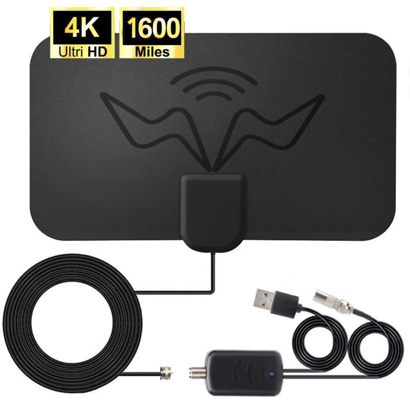 Indoor Digital TV Antenna ATSC Long Range HDTV Reception Enhanced Signal Clear Channel Receiver
