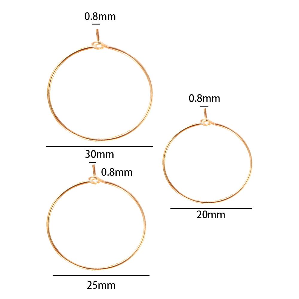 for Party,Bar Glass bottle Labeling Wine Rings Glass Tags Glass Charm Earring Hoop Material