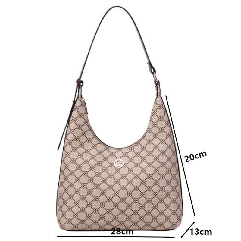 Bolsas de ombro de impressão de luxo para mulheres, bolsa tote casual de grande capacidade, bolsas femininas da moda, bolsas de axila, novas bolsas de viagem