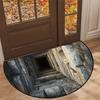 Podložka na podlahu Semicircle Neklouzavá Dekorativní 3D iluze Realistický Koberec s tunelem Vstupní hala Obývací pokoj Ložnice Odolná proti vyblednutí Plošná podložka