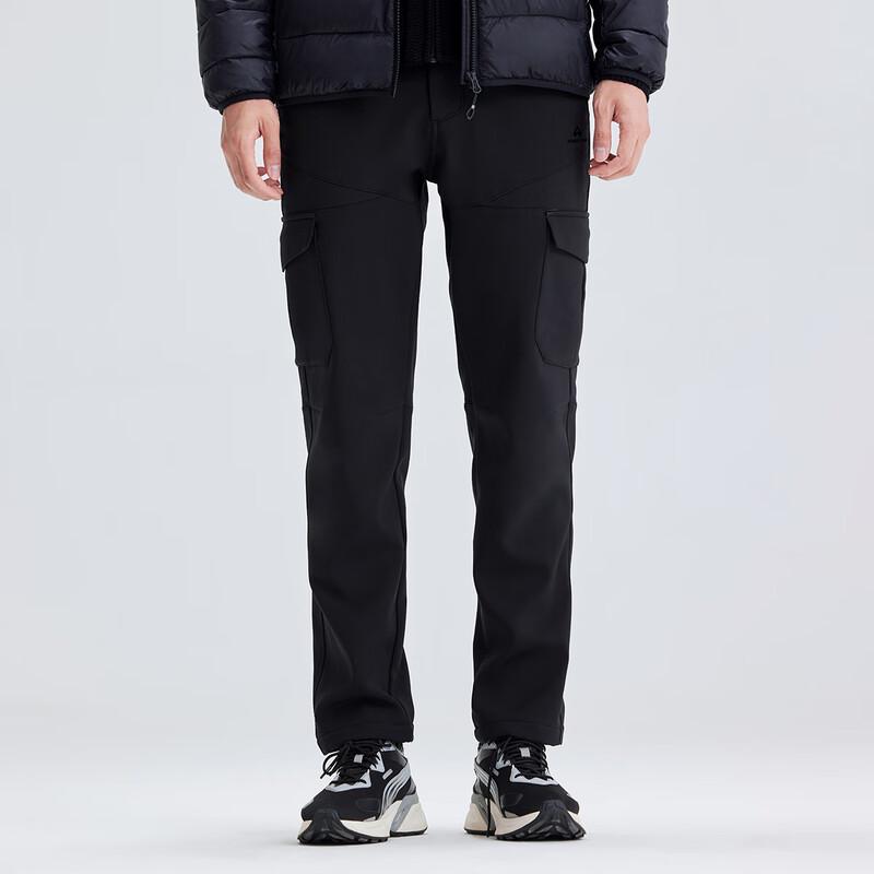 Toluozhe Men's Fleece-Lined Straight-Leg Outdoor Softshell Pants